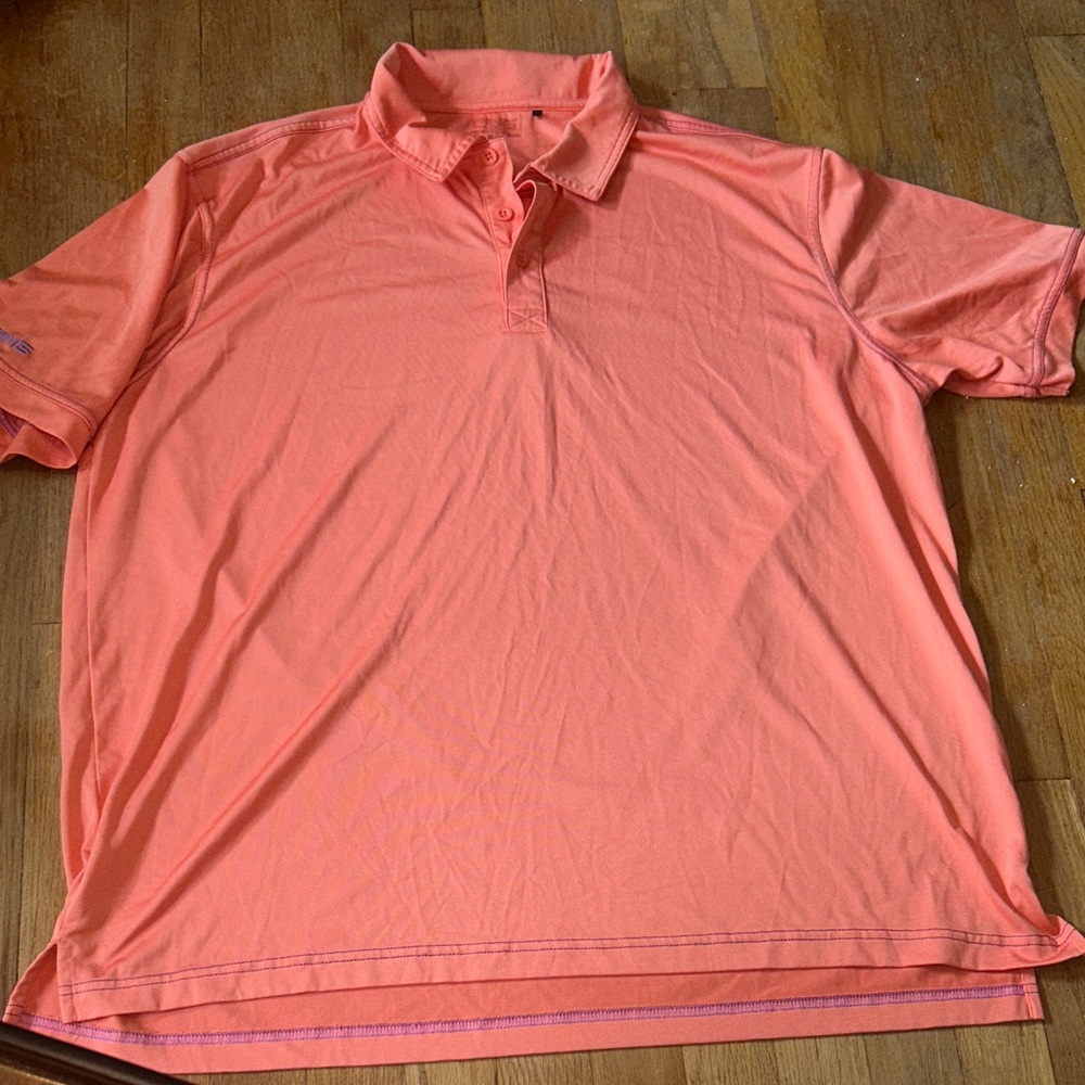 Ping‎ Men's Peach Polo Shirt Iridescent XL